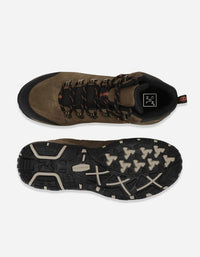 Botines Hombre Cuero Y Textil Cliffrocken-6-03 Taupé