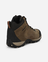 Botines Hombre Cuero Y Textil Cliffrocken-6-03 Taupé