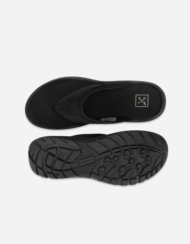 Sandalias Hombre Cuero Coastown-9-02 Negro