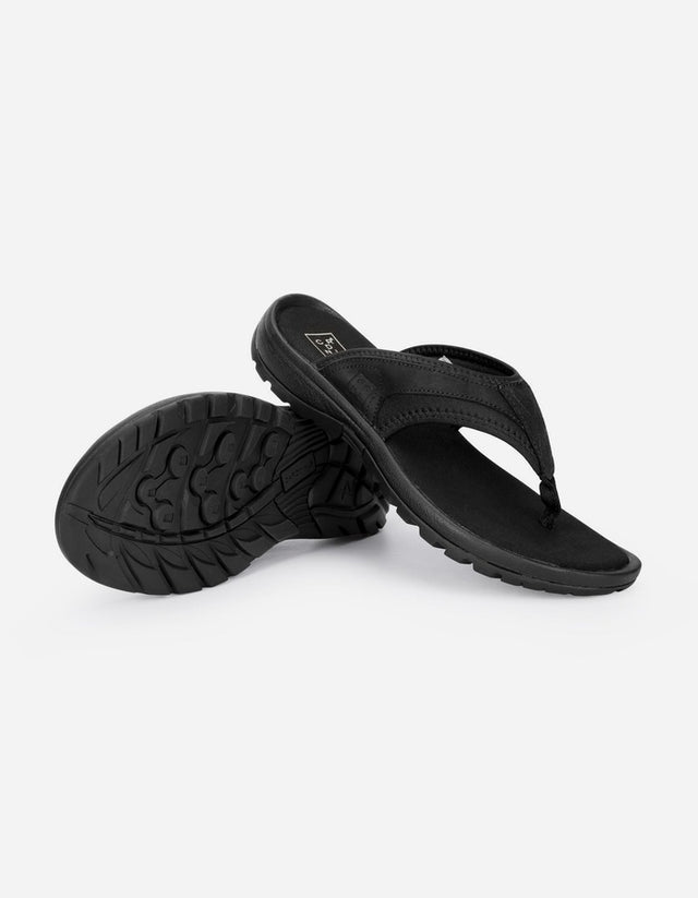 Sandalias Hombre Cuero Coastown-9-02 Negro