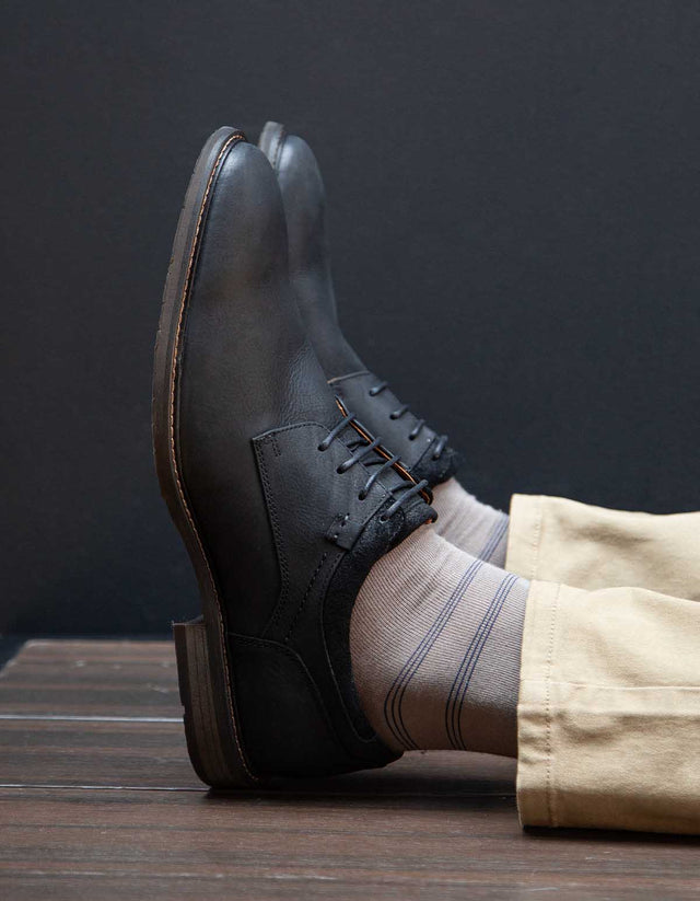 Zapatos Hombre Cuero Corktown-0-01 Negro