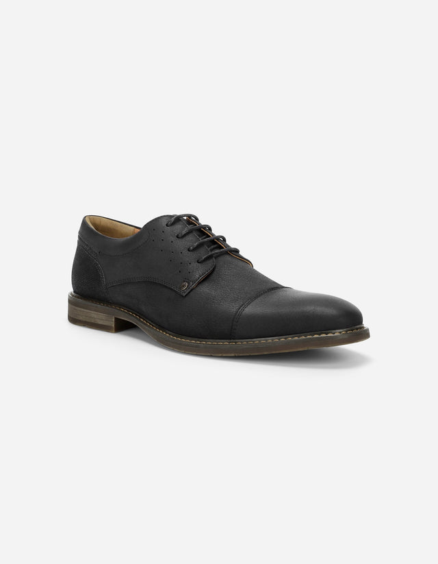 Zapatos Formal Casual Hombre Cuero Corktown Negro