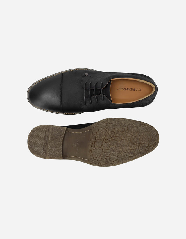 Zapatos Formal Casual Hombre Cuero Corktown Negro