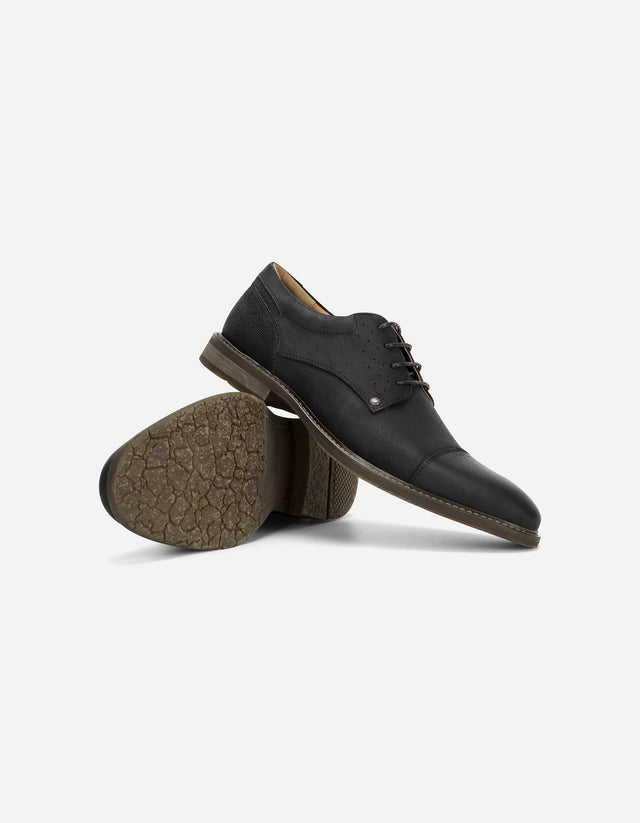 Zapatos Formal Casual Hombre Cuero Corktown Negro