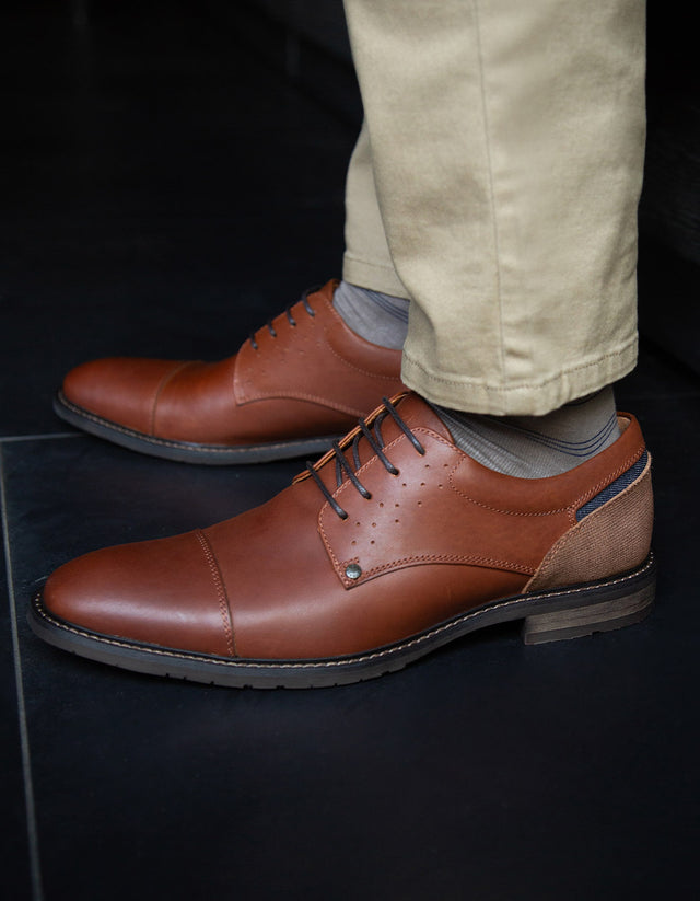 Zapatos Hombre Cuero Corktown-0-02 Brandy