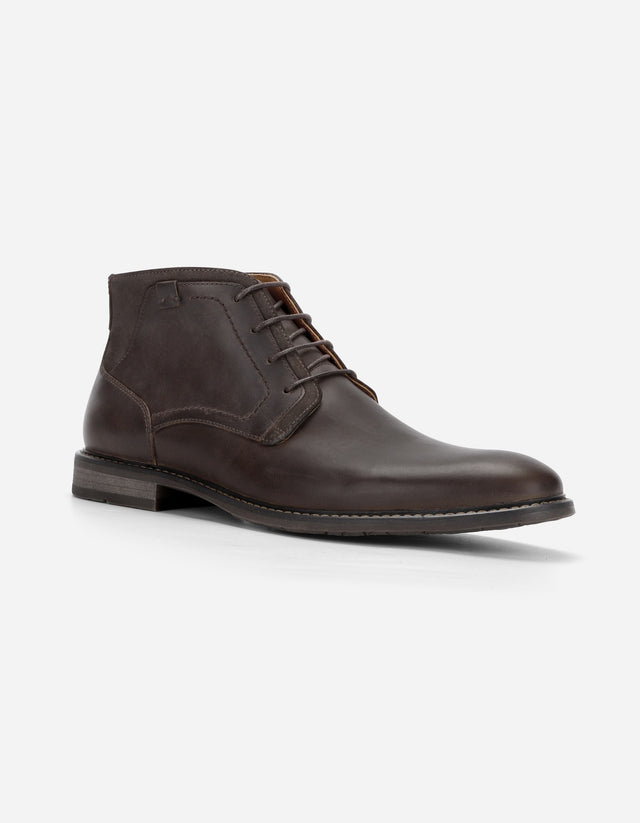 Botines Casual Urbano Hombre Cuero Corktown Café