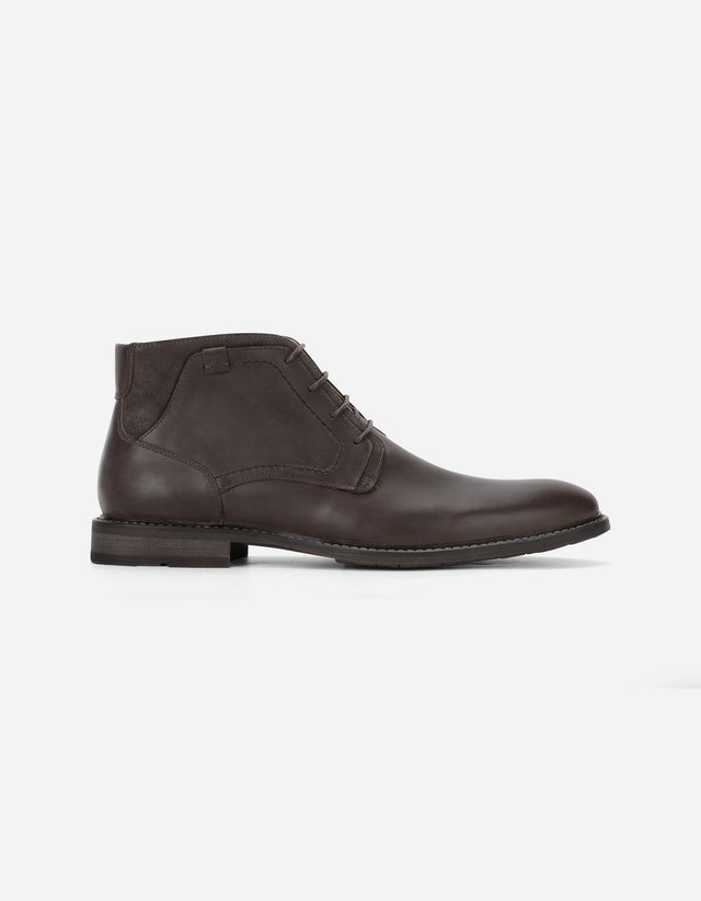 Botines Casual Urbano Hombre Cuero Corktown Café