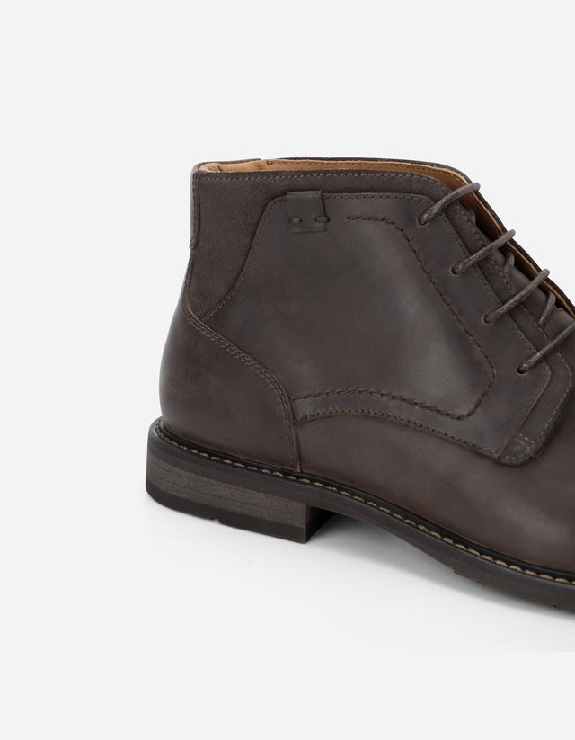 Botines Casual Urbano Hombre Cuero Corktown Café