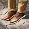 Zapatos Hombre Cuero Cram-0-21 Brandy