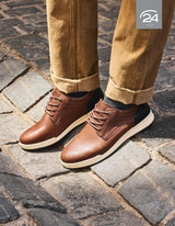 Zapatos Hombre Cuero Cram-0-21 Brandy