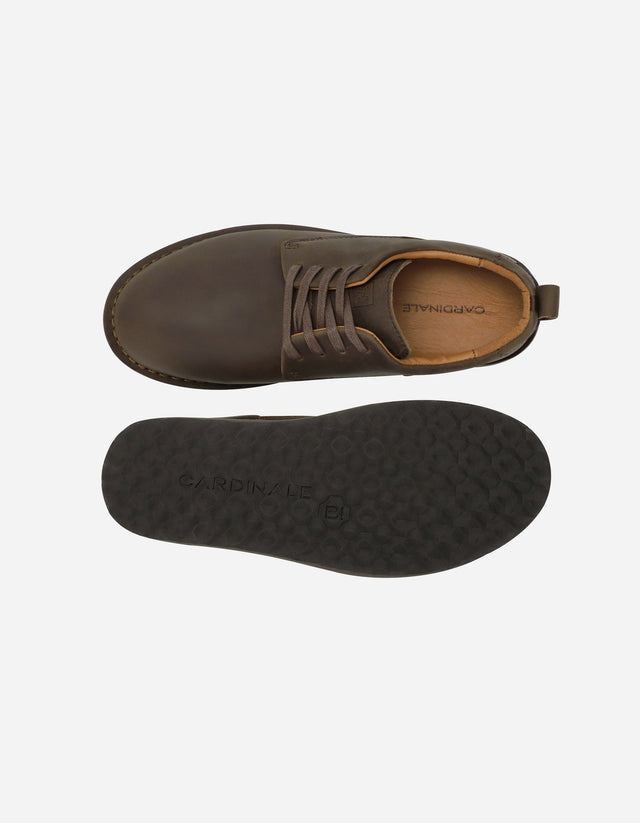 Zapatos Casual Hombre Cuero Cramber Café