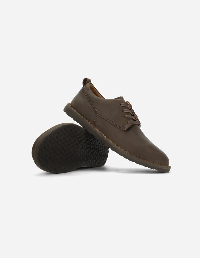 Zapatos Casual Hombre Cuero Cramber Café