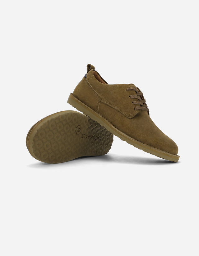 Zapatos Casual Hombre Gamuza Cramber Café