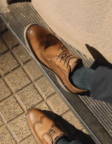zapatos casual formal hombre brogue Crieff-0-32 Taupé BULLBOXER