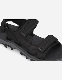 Sandalias Hombre Cuero Dangal-9-01 Negro