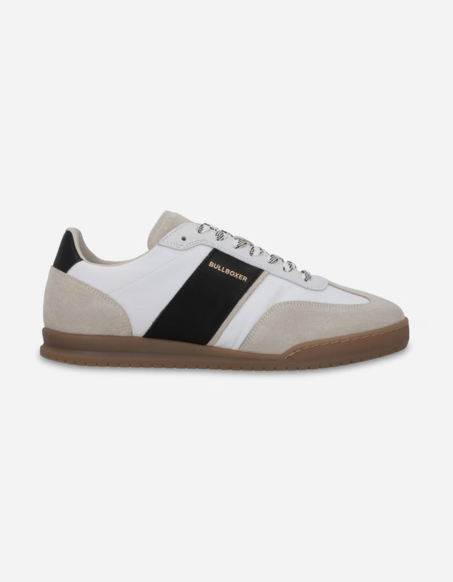 Bullboxer Zapatillas Hombre Urbanas Cuero Y Textil Delft-0-01 Blanco