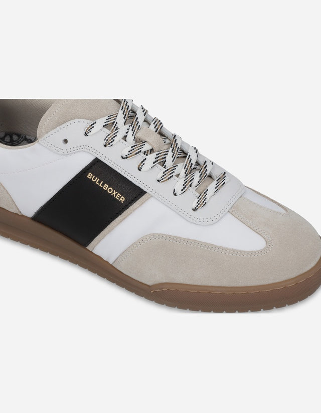 Bullboxer Zapatillas Hombre Urbanas Cuero Y Textil Delft-0-01 Blanco