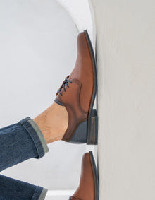 Zapatos Hombre Cuero Denizen-0-04 Brandy