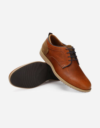 Zapatos Hombre Cordones Cuero Denver-0-06 Brandy