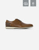 Zapatos Formal Hombre 24 Flex Cuero Talón Café Denver Brandy