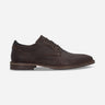 Zapatos Hombre Cuero Y Textil Desk-0-13 Café