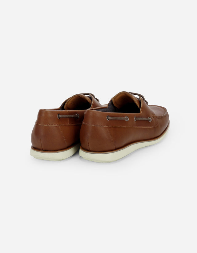 Zapato Mocasín Náutico Hombre Cuero X-Light Dockwalk Brandy