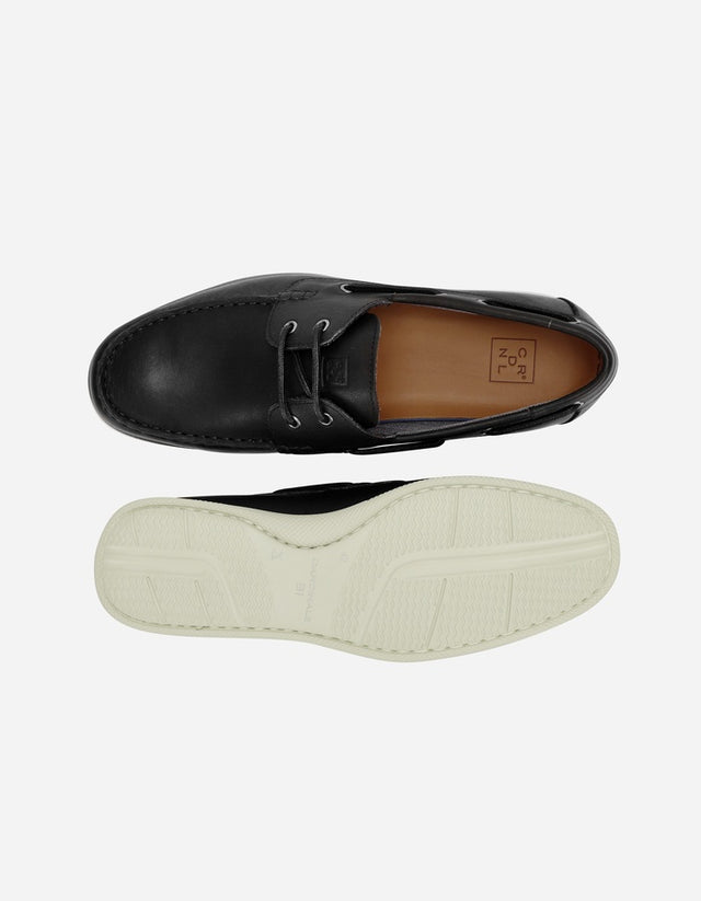 Zapatos Náuticos Hombre X-Light Cuero Dockwalk-0-01 Negro