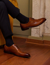 Zapatos Hombre Suela Cuero Dommer-0-06 Brandy