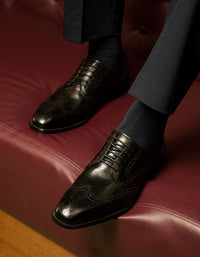 Zapatos Hombre Suela Cuero Dommer-0-06 Negro