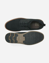 Zapatos Hombre Cuero Y Textil Tejido Dozza-0-19 Negro