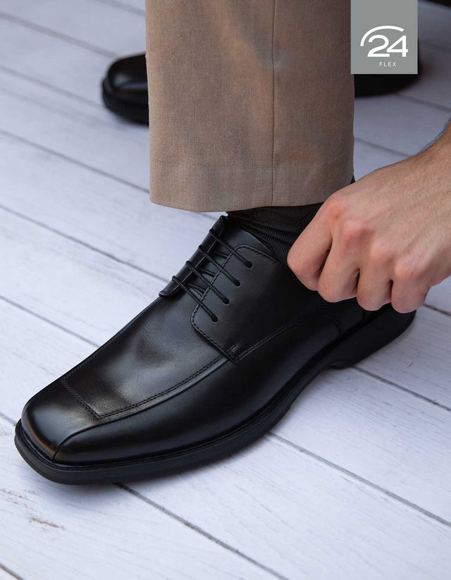 Zapatos Hombre Cuero 24 Flex Financial-0-51-Negro
