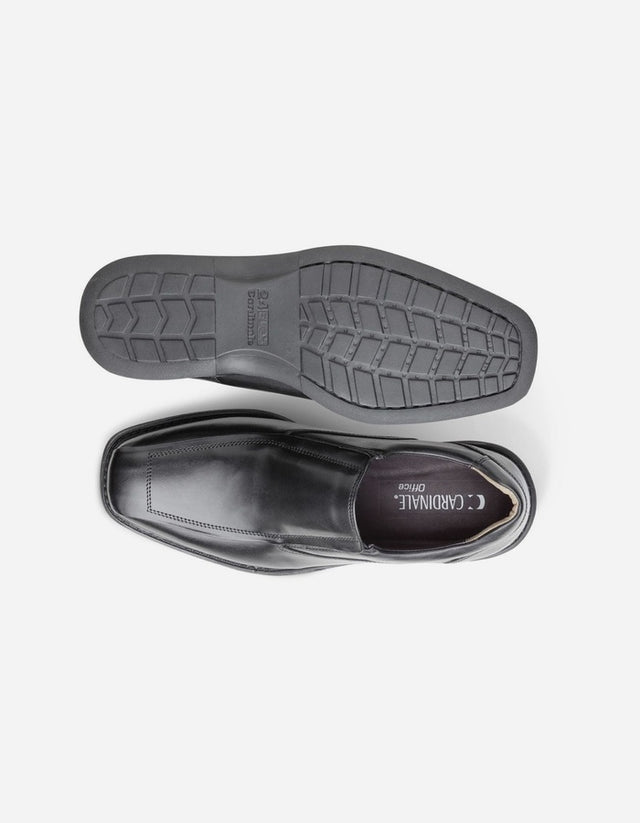 Zapatos Hombre Cuero Slip-On 24 Flex Financial-3-81-Negro