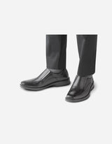 Zapatos Hombre Cuero Slip-On 24 Flex Financial-3-81-Negro