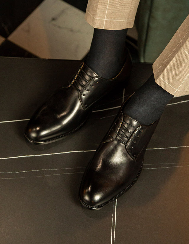 Zapatos Formal Hombre Suela Cuero Fintown Negro