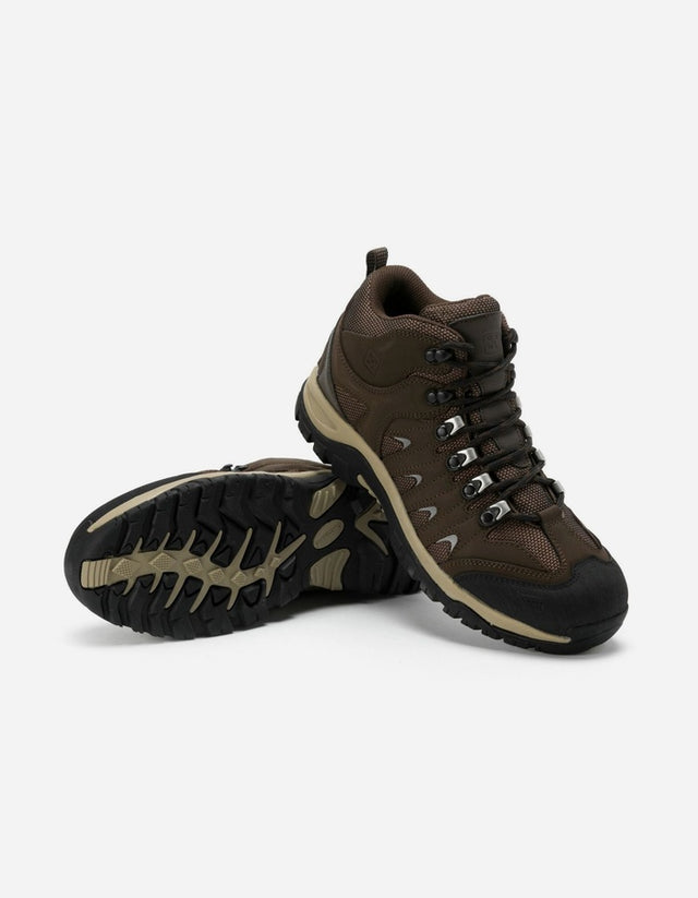 Botines Hombre Cuero Y Textil Outdoor Fiordo-6-22-Cafe1