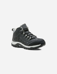 Botines Hombre Cuero Y Textil Outdoor Fiordo-6-22-Negro