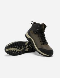 Botines Hombre Cuero Y Textil Outdoor Fiordo-6-23-Cafe1