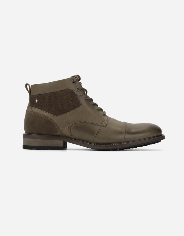 Botines Casual Urbano Hombre Cuero Fitzroy Café