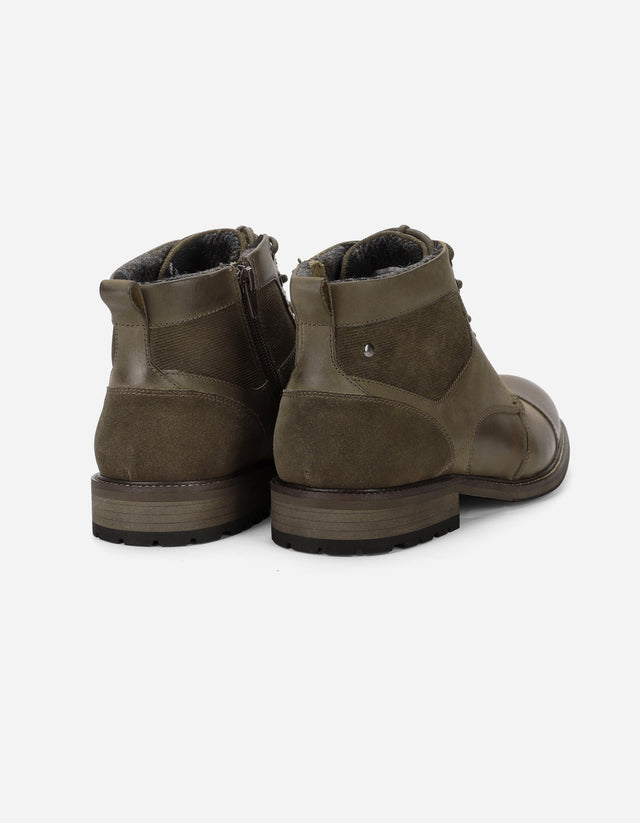 Botines Casual Urbano Hombre Cuero Fitzroy Café
