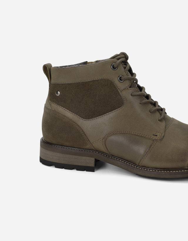 Botines Casual Urbano Hombre Cuero Fitzroy Café
