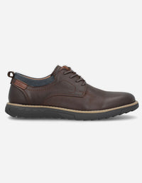 Zapatos Hombre Cuero Flandes-0-52 Café
