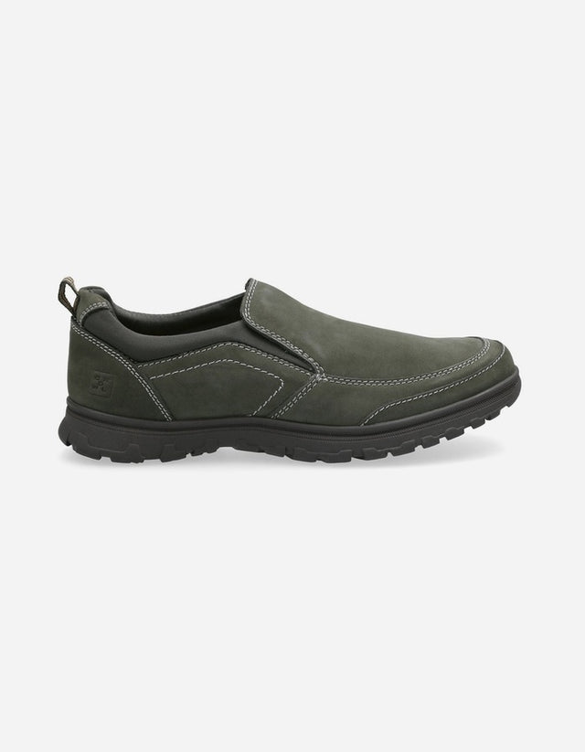 Zapatos Hombre Cuero Slip-On Forest-3-30-Verde