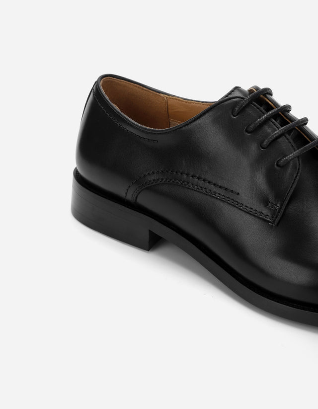 Zapato Formal Hombre Cuero Derby Fortress Negro