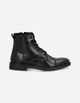 Botines Bototos Urbanos Hombre Cuero Fuse-6-21 Negro Bullboxer