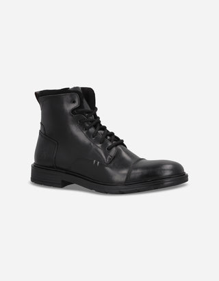 Botines Bototos Urbanos Hombre Cuero Fuse-6-21 Negro Bullboxer