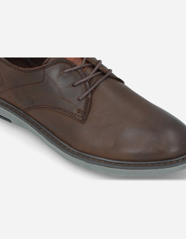 Zapatos Hombre Cuero Gand-0-50 Café