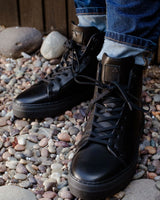 Bullboxer Zapatillas Hombre Caña Alta Cuero Glasgow-6-45 Negro