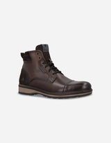 Botines Bototos Urbanos Hombre Cuero Grain-6-21 Café Bullboxer
