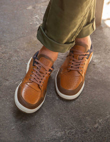 ZAPATILLAS HOMBRE CUERO GUNWALE-0-02 BRANDY
