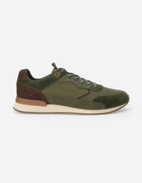 Zapatillas Hombre Cuero Y Textil Harford-0-03 Verde